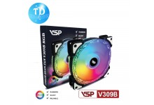 Fan Case 12cm VSP V309B Tự chuyển LED ARGB - Hàng chính hãng VSP phân phối