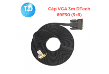 Cáp VGA 3m DTech 69F30 (3+6) - Hãng phân phối