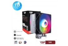Tản nhiệt CPU VSP V4 LED ARGB (Tản khí 4 ống đồng, 1 Fan 12cm, Full Socket) - Hàng chính hãng VSP phân phối